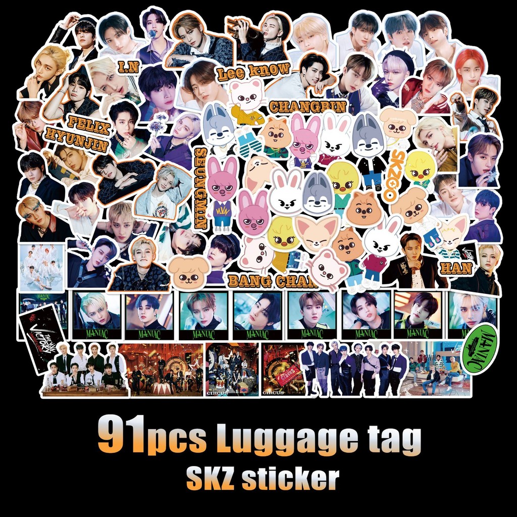 40-106pcs STRAY KIDS SKZOO MINI Album Hollow HOP GIANT ATE Stickers ...