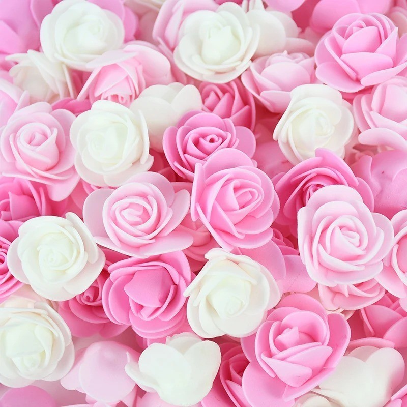 50/100pc PE Foam Rose Heads Artificial Flower for Wedding Birthday ...
