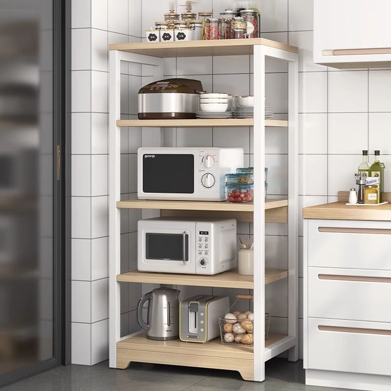 5 Tier Shelf Kitchen Rack Floor Standing Storage Racks | Shopee Singapore