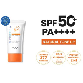 Y.O.U Sunbrella Tone Up UV Elixir Sunscreen / Intensive Care / Daily Defense / Merah Jingga Official - Gambar 2