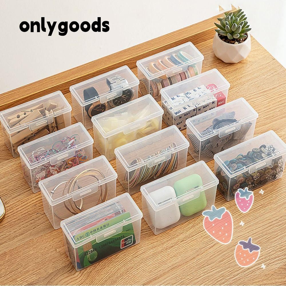 ONLYGOODS1 Transparent Storage Box, Multi-purpose with Lid Storage ...