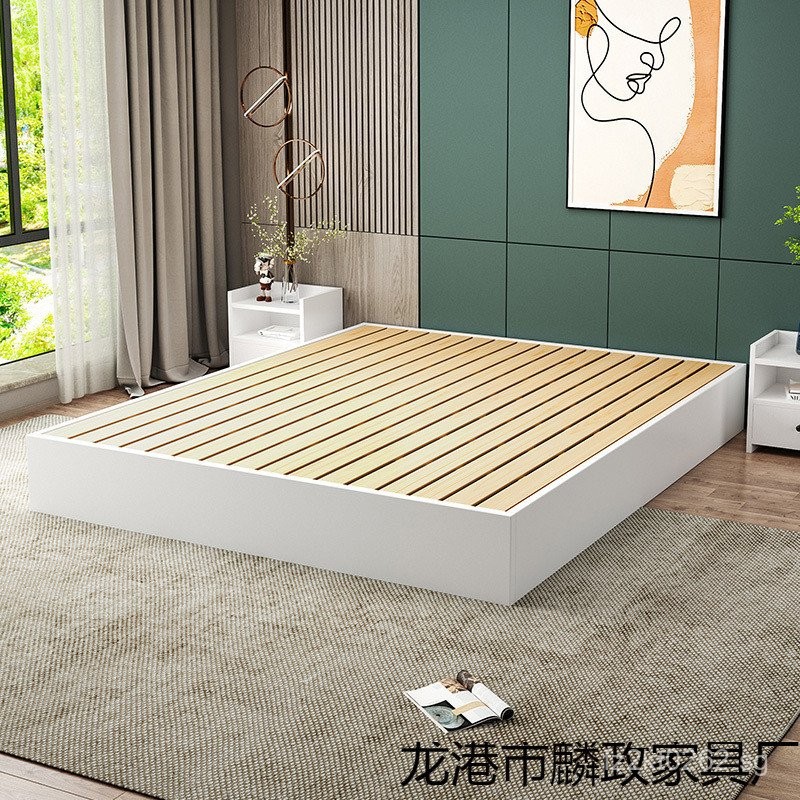 Hotel Bed1.8x2Extra Thick Tatami Floor Bed Frame Bed Frame Frame Rice ...