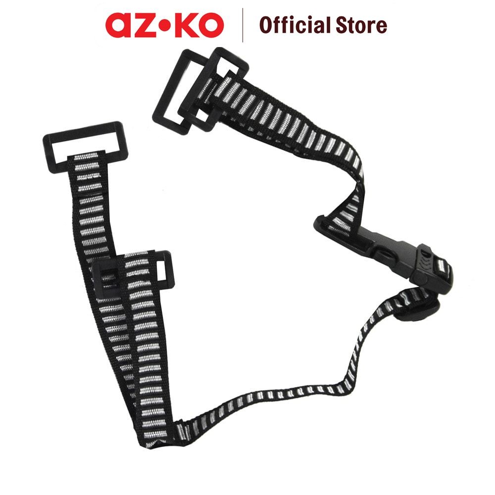AZKO Krisbow Tali Helm Pengaman 4 Point Safety Helmet Strap Tali Pengaman Dengan Pengait Safety Tools - Gambar 2