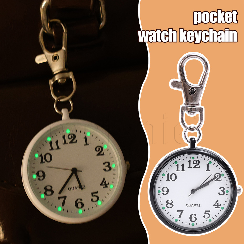 Luminous Moveable Pointer Watch Keychain - for Student Exams - Keyring ...