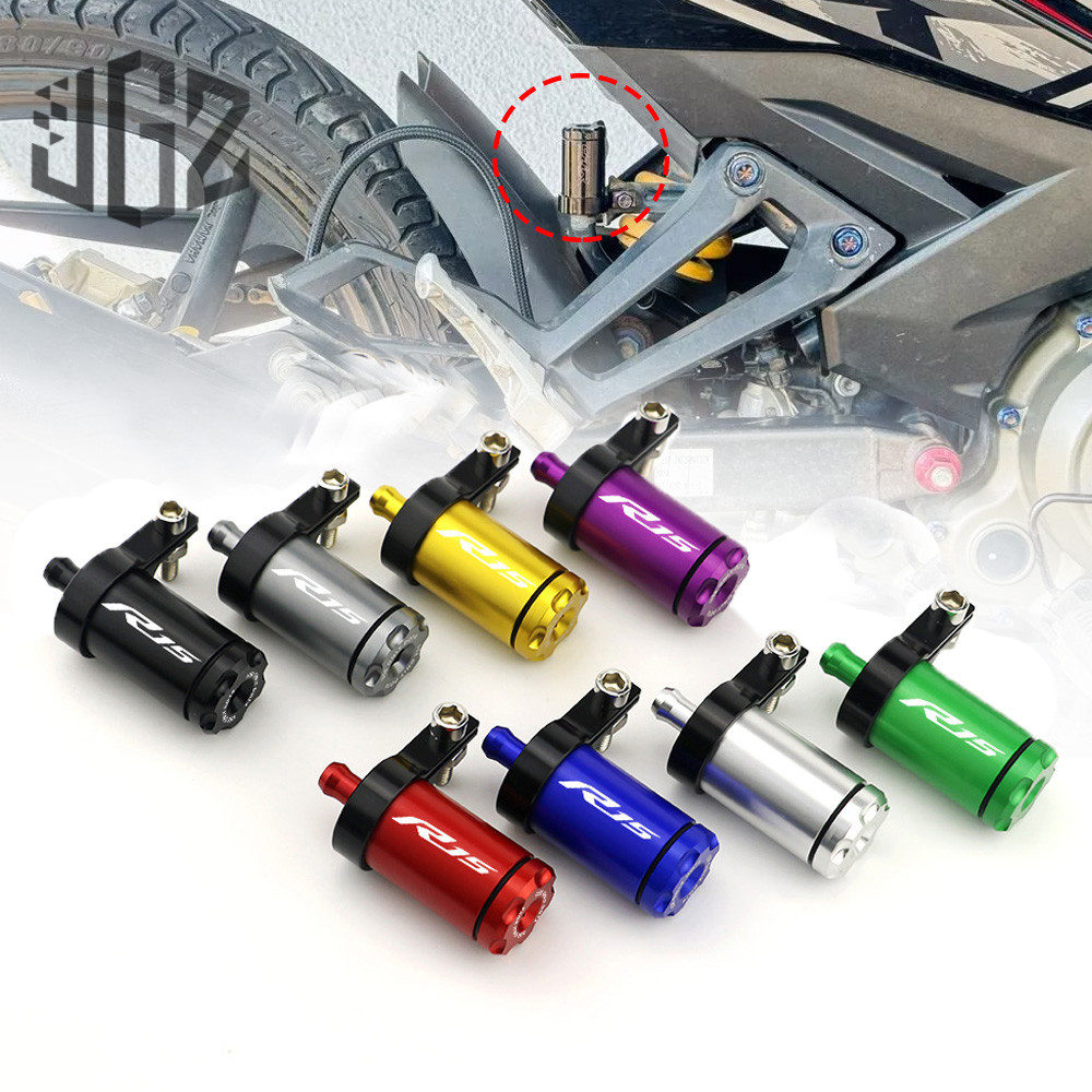 for YAMAHA R15 R15M V2 V3 V4 Motorcycle CNC Rear Brake Fluid Tank Cap ...
