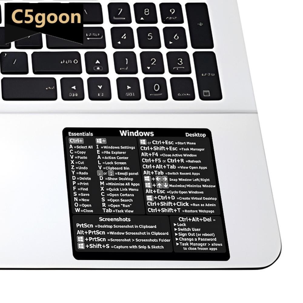 C5GOON Shortcuts Sticker for System Shortcut Key Sticker for 13-16