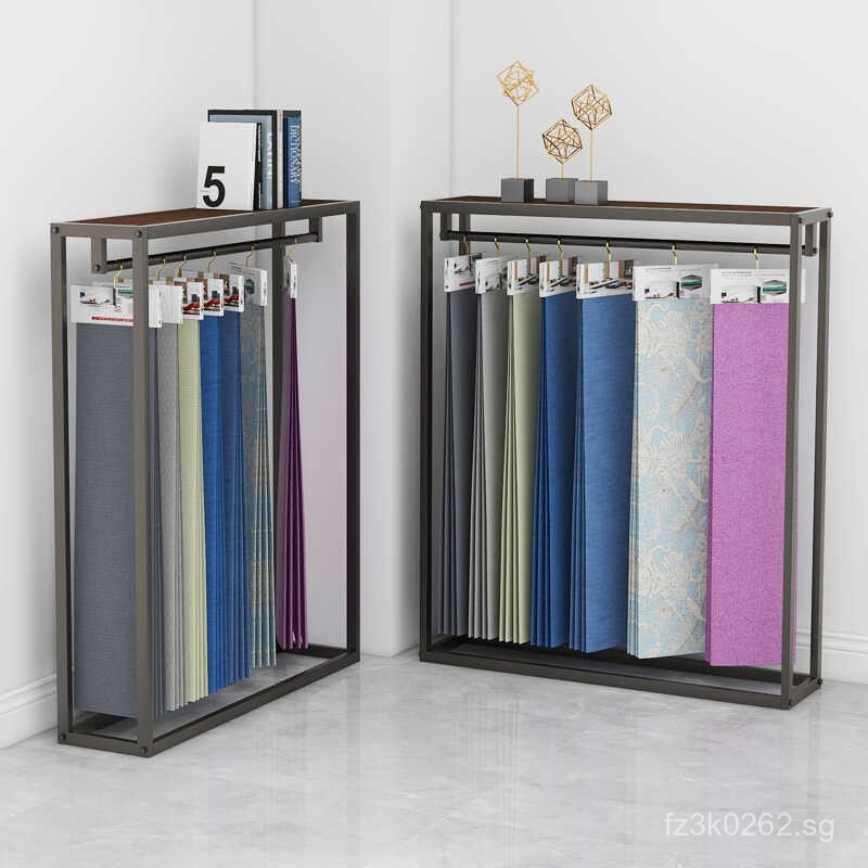 Floor Standing Display Rack Hanging Card Sample Fabric Exhibition Hall ...