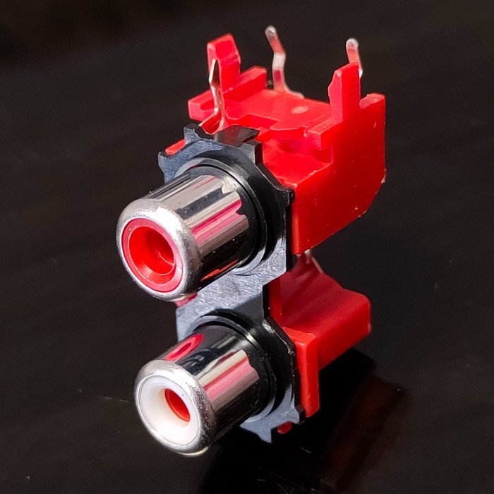 Jack Socket RCA 2 Channel Female Pin Solder PCB input Stereo Aux in ...