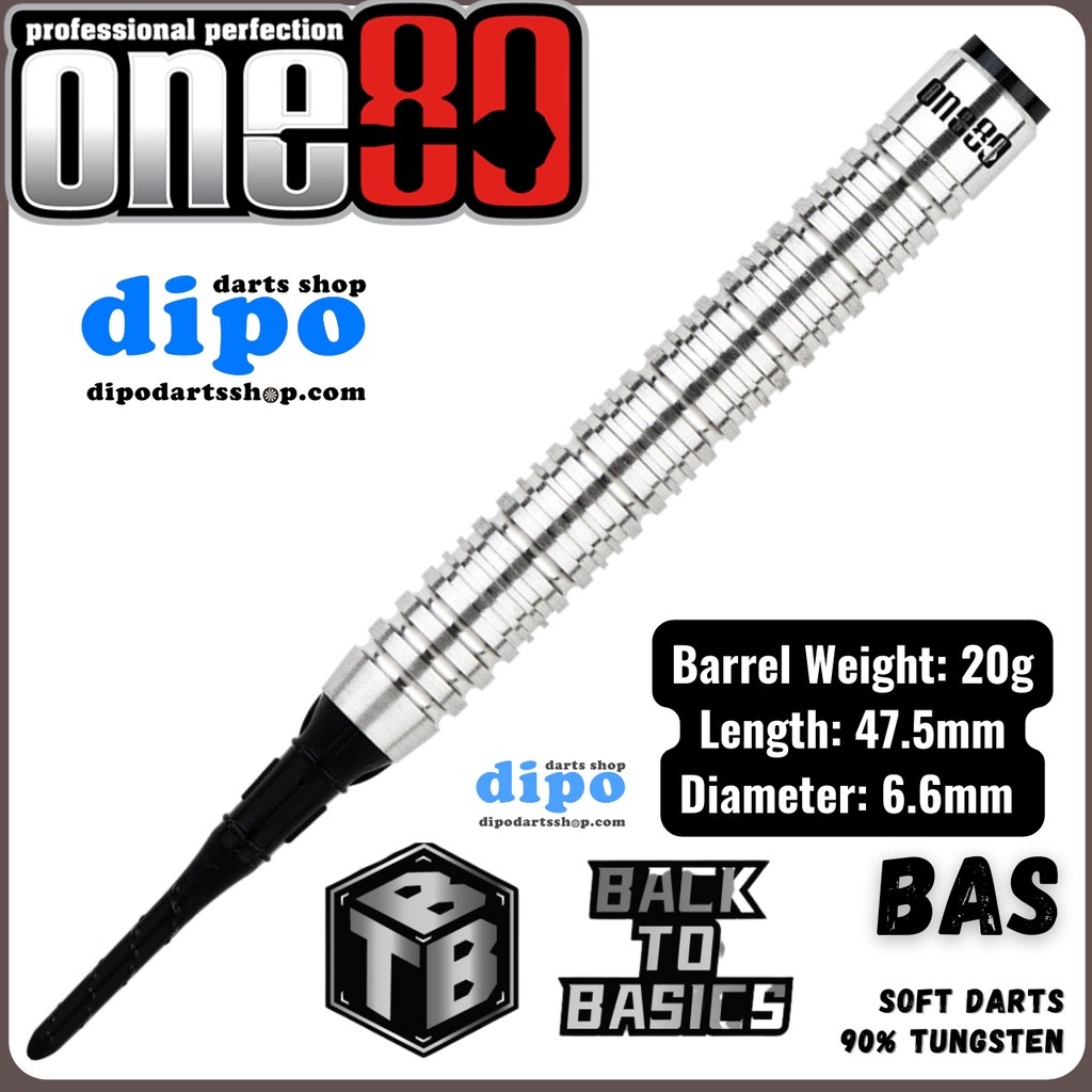 ONE80 Soft Darts - Back to Basic BAS (90% Tungsten) | Shopee Singapore
