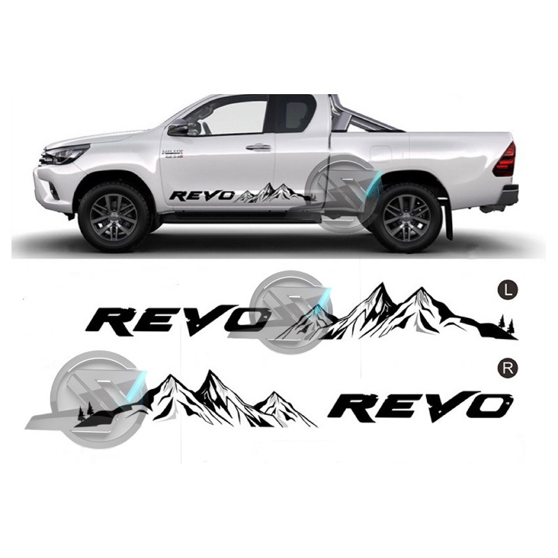 S982 Toyota Hilux Revo Car Body Vinyl Decal Sticker | Shopee Singapore