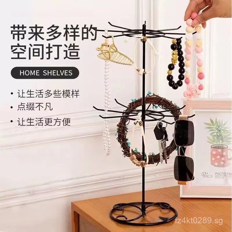 Rotating Rack Keychain Display Stand Jewelry Desktop Earring Rack ...
