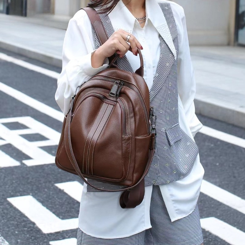 Royal Bagger Backpacks for Women Fashion Genuine Cow Leather Classic ...