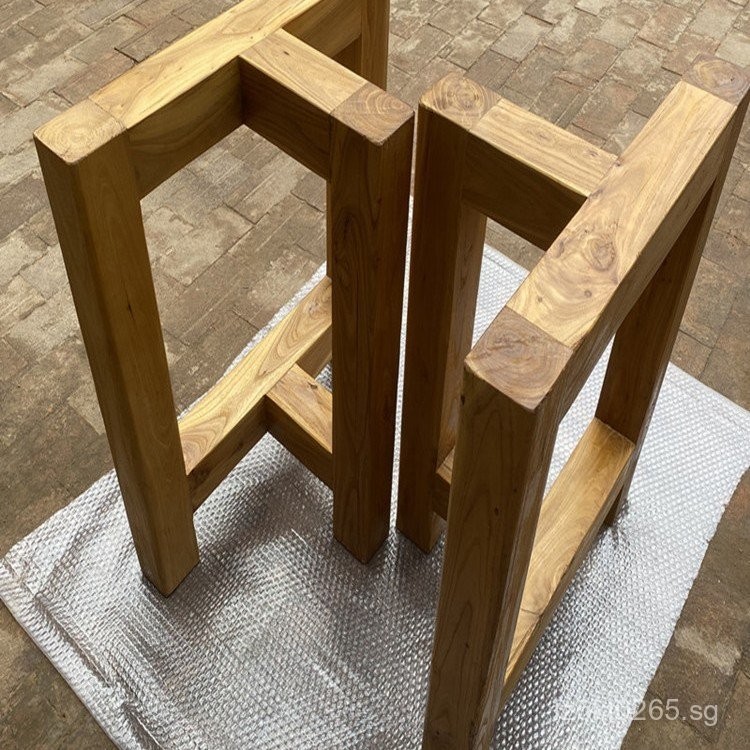 Table Legs Large Board Table Home Old Elm Wood Legs Wooden Frame Square ...