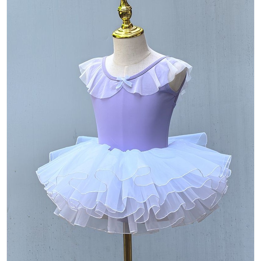Student dance dress- Professional girls' ballet mesh dress-kids Sleeveless  cotton performance princess dress | Shopee Singapore