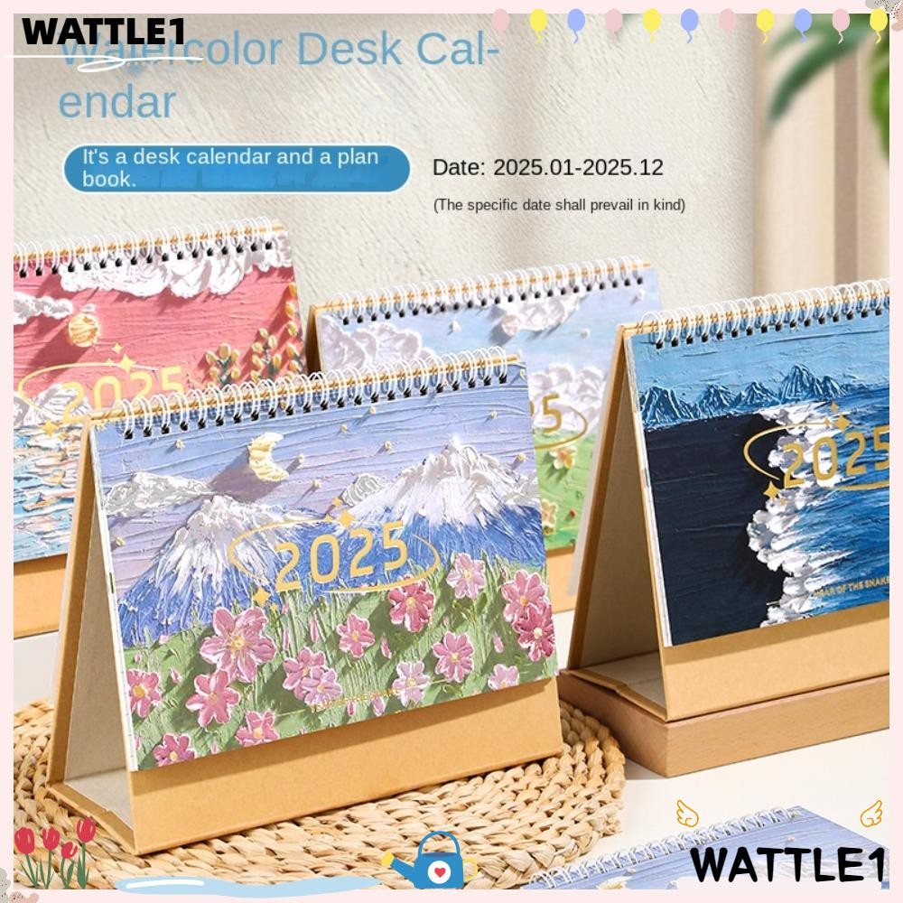 WTTLE Desktop Calendar, Kraft Paper Desktop Accessories Minimalist ...