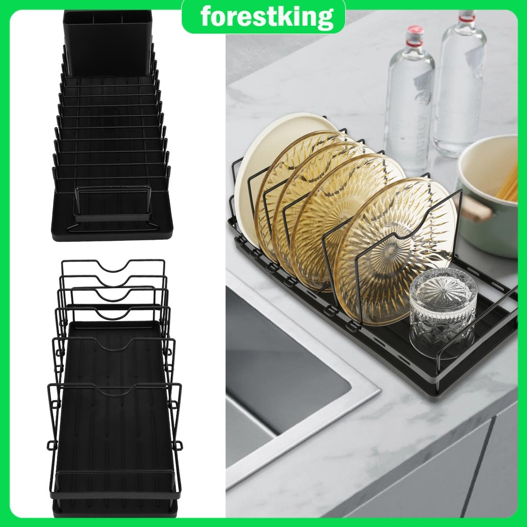 Sink Dish Drying Rack Expandable Small Dish Rack Over Sink With