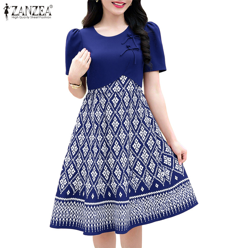 princess polly baby blue dress Women's Blue and White Floral Dress