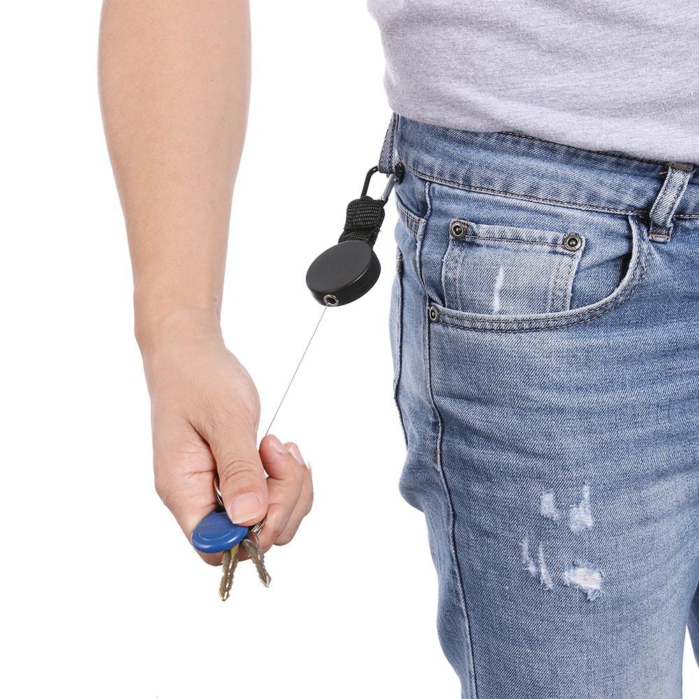 Safety Anti-lost Rope Burglar Quickdraw Retractable Keyrings Keychains ...