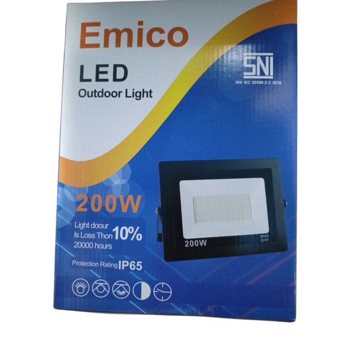 200 WATT EMICO SNI LED Spotlight outdoor door spotlight ip65 200W ...