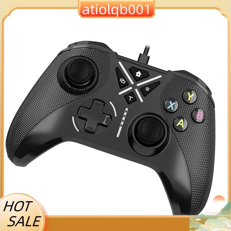 Wired Game Controller with Hall Triggers Joysticks and Turbo Function ...