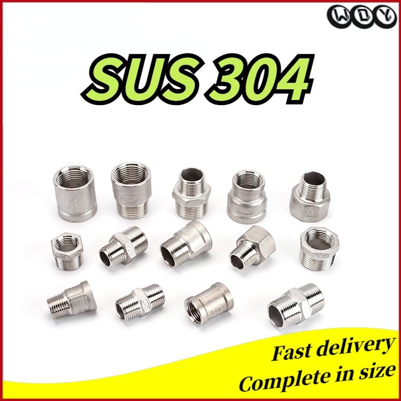304 Stainless Steel Inner Outer Thread Direct Thread Double Inner ...