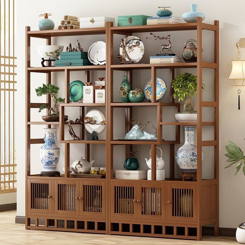 [48H Shipping] Simple Rack New Chinese Style Non-Solid Wood Antique ...