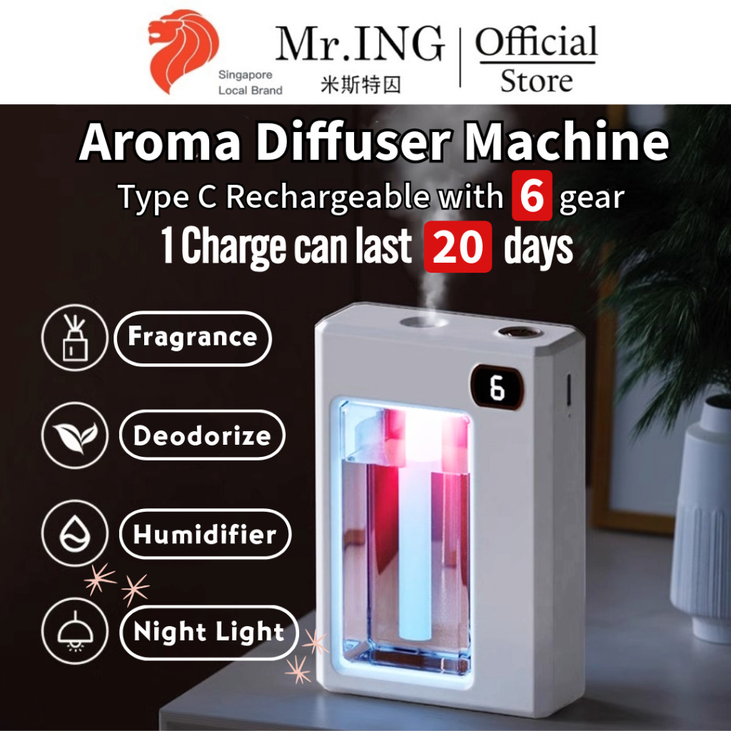 Type C Rechargeable Essential oil Fragrance Diffuser Night Light ...