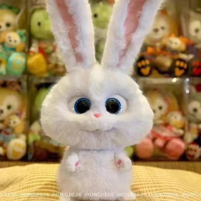 Secret Life Pets – Muñeco De Peluche Snowball El Conejo Jefe, 30 Cm, Suave Y Abrazable, Ideal Para Regalar Y Decorar