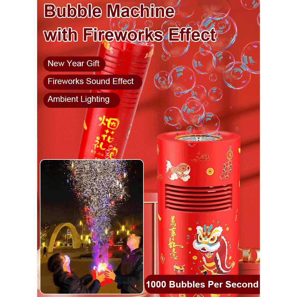 Realistic Cigarette lighter Gift Flower Machine Onetouch bubble Cute  Variety Fireworks Bubble Machine New Year's Eve Fireworks Bubble Machine  Large capacity foam