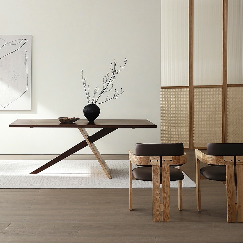 North American Black Walnut Dining Table All Solid Wood Desk Designer ...