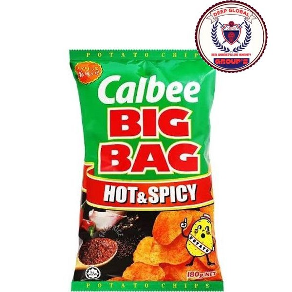 Calbee Big Bag Potato Chips Hot And Spicy 180g | Shopee Singapore