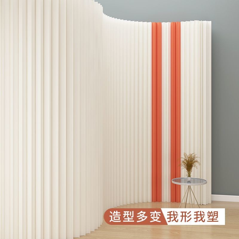 Paper Screen Partition Foldable Movable Baffle Office Living Room ...