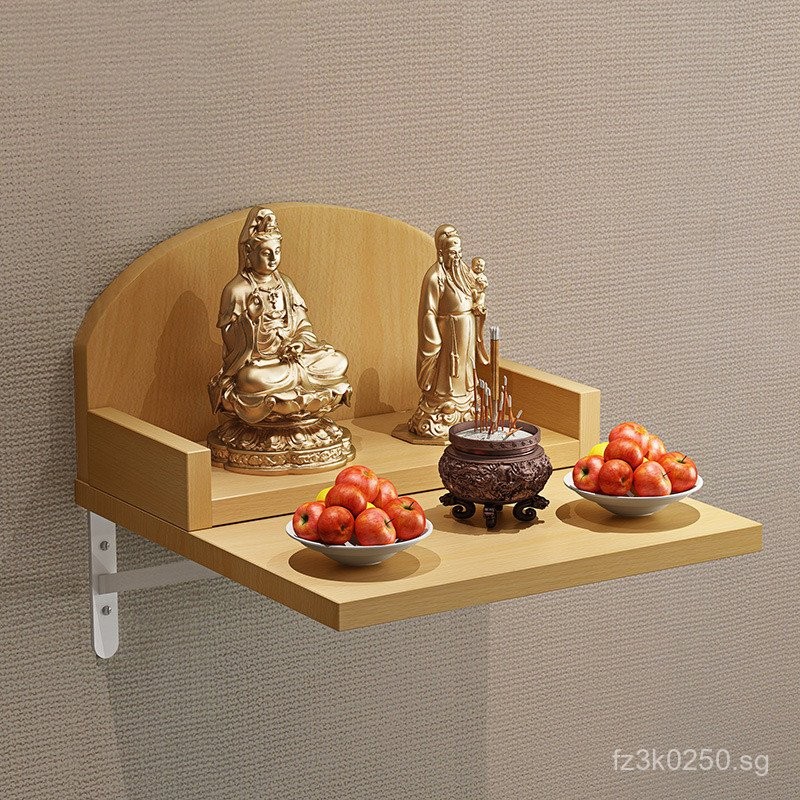 Altar Cabinet Simple Guan Gong Hanging Wall Shelf Buddha Altar Table ...