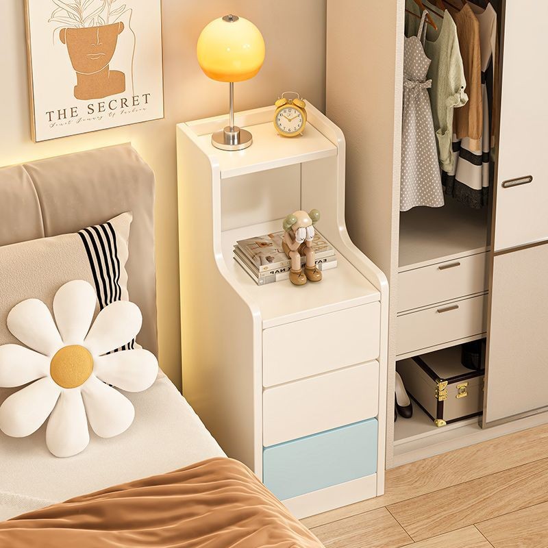 Nightstand ins Ultra-narrow Small bedroom Modern simple bedside cabinet ...