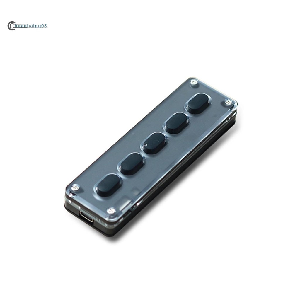 5 Keys Custom Keypad Macro Programmable Bluetooth Keyboard Copy Paste ...