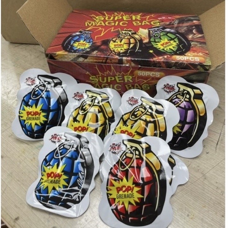 Magic Bomb Bag 50pcs/box Hand Grenade Loud as Grenade Harmless and Fun ...