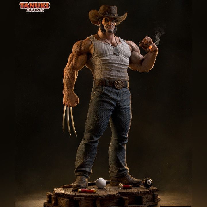Wolverine Western Cowboy High-Value Resin White Model Printing High ...