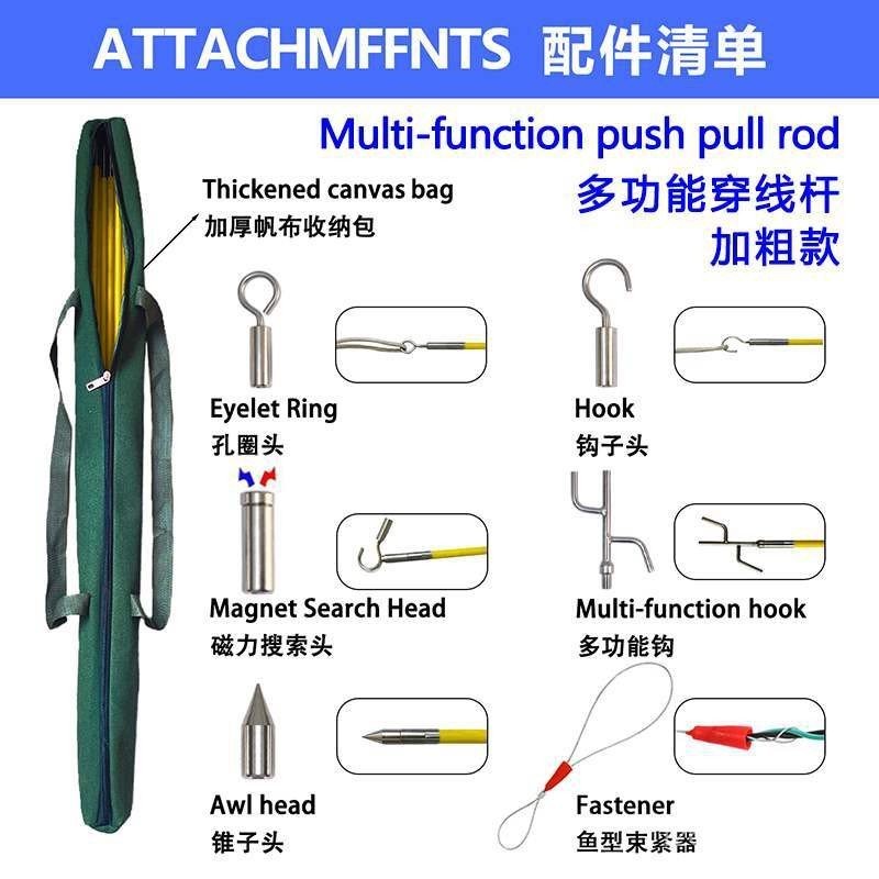 Pull Line Monitoring Multi-Segment Wiring Rod Hook Ceiling Electrician ...