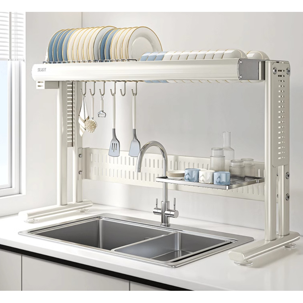 [ Available ] Upgraded Stainless Steel Space Aluminum Kitchen Dish Rack ...