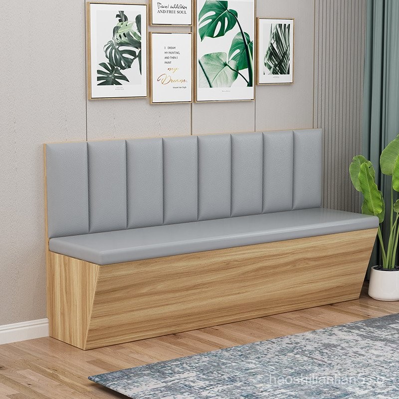 Solid Wood Dining Bench for Home Small Apartment Restaurant Storage ...
