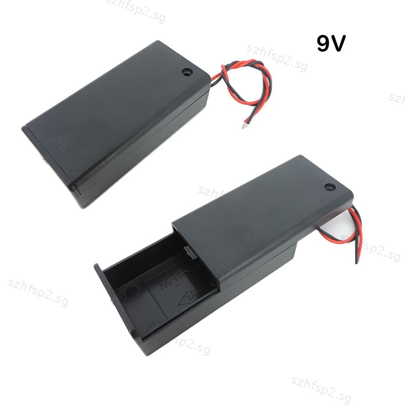 9V Battery Case Holder Connection Wire Cable With Wire Lead ON/OFF ...