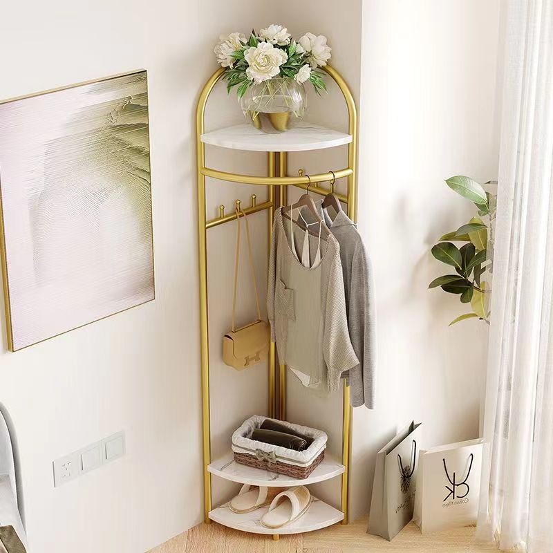 [in stock] Easy Hanger Corner Coat Rack Bedroom Floor Storage ...