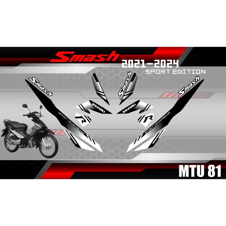 SUZUKI smash decals 2021-2024 decal premium | Shopee Singapore