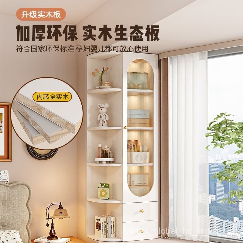 Solid Wood Windows and Cabinets Simple Modern Balcony Bookcase Storage ...