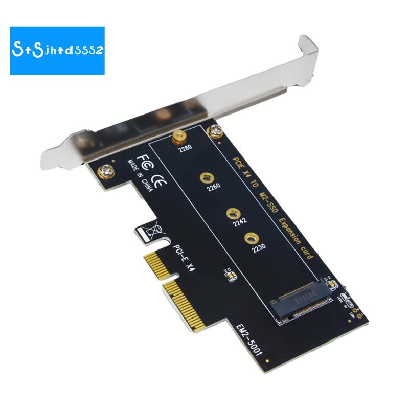 【stsjhtdsss2.sg】PCI-E 3.0 X4 to NVMe M.2 NGFF M Key SSD Riser Expansion ...