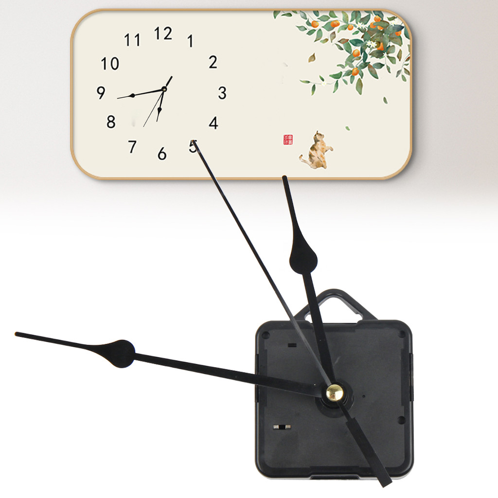 Replacement Wall Clock Silent Mechanism Movement Wall Hands Hanging DIY ...
