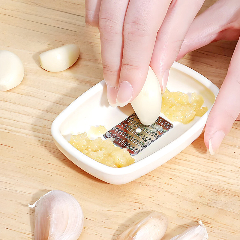 Stainless Steel Ginger Grater Tool Hand Grinder Garlic Masher Portable ...