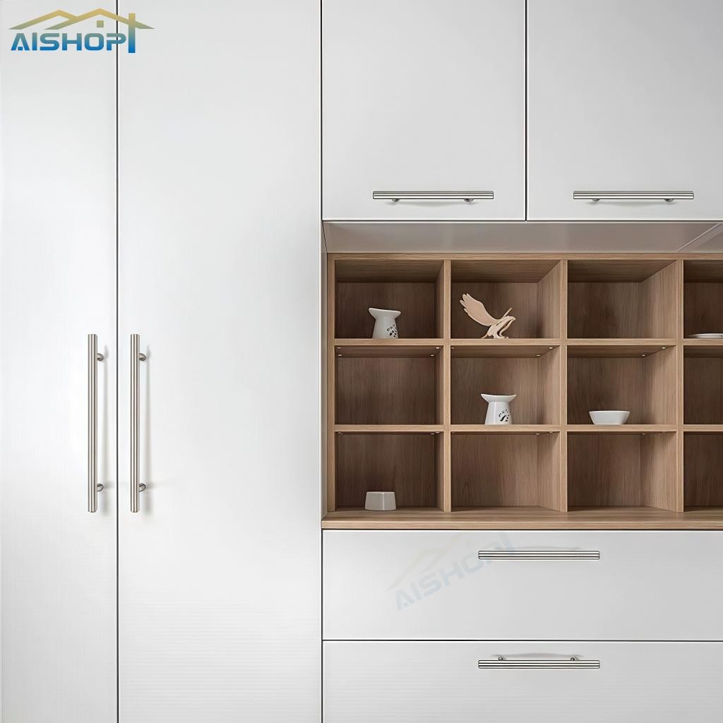 [SG Seller]Stainless Steel Kitchen Handle Cupboard Drawe Door Cabinet T ...