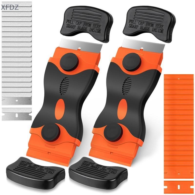[XFD] Plastic & Metal Razor Blade Scraper, Window Glass Cleaner, Film ...
