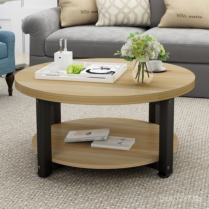Living Room Small Round Table Circular Coffee Table Creative Coffee ...
